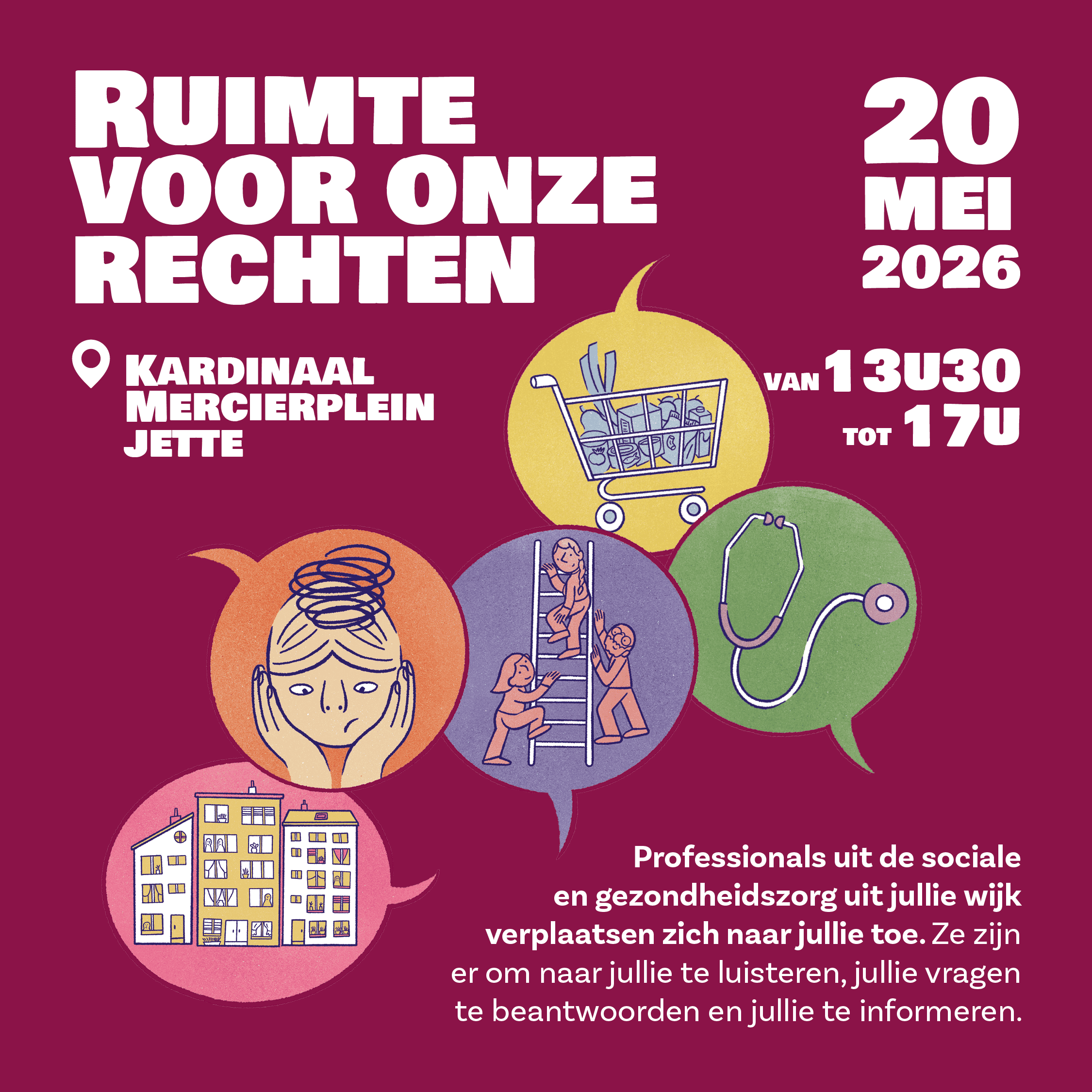 affiche Ruimte voor onze rechten